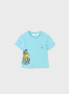 Conjunto 2 Playeras M/C Con Short Algodon Bebe Niño Amarillo Mayoral M1002