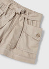 Shorts Algodon Tencel Color Coffe Niña Mayoral M3252 MAYORAL