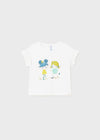 Blusa M/C Bco-Agata Bebe Niña Mayoral M1010 MAYORAL