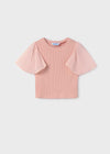 Blusa M/C Rayas Tulipan Junior Niña Mayoral M6004 MAYORAL