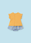 Conjunto Blusa M/C Falda Con Pañalero Pollitos Bebe Niña Mayoral M1812 MAYORAL