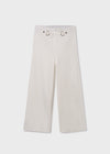 Pantalon Cropped Algodon Roma Crema Junior Niña Mayoral M6502 MAYORAL