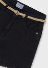 Short Mezclilla Stretch Negro Junior Niña Mayoral M275 MAYORAL