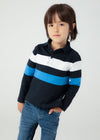 Polo M/L Color Block Blue Black Mayoral M4103 MAYORAL