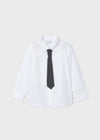 Camisa M/L Con Corbata Blanco Mayoral M4109 MAYORAL