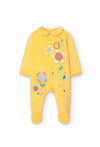 Mameluco Terciopelo Amarillo De Bebé Niña -Bci Boboli M119056 BOBOLI