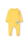 Mameluco Terciopelo Amarillo De Bebé Niña -Bci Boboli M119056 BOBOLI