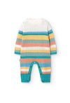 Mameluco Tejido Rayas De Bebé Unisex  -Bci Boboli M119089 BOBOLI