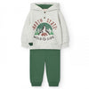 Conjunto Pants Algodon Gris/Verde Niño -Bci Boboli M339106 BOBOLI