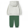 Conjunto Pants Algodon Gris/Verde Niño -Bci Boboli M339106 BOBOLI