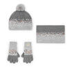 Set 3 Piezas Gorro, Cuello Y Guantes Plata De Niña -Bci M490553 / M490564 / M490575 BOBOLI