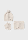 Conjunto Gorro Bufanda Beige Mayoral M10769 MAYORAL