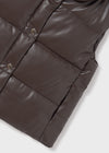 Chaleco Polipiel Chocolate Mayoral M7316 MAYORAL