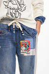 Pantalon Mezclilla Jogger, Denim Medium Wash, Dama Desigual DESIGUAL