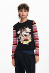 Blusa M/L Patchmickey, Negro,  M24Wwtka2 Dama Desigual DESIGUAL