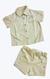 Conjunto Camisa M/C  Con Short Crema Bebe Niño Mayoral M1111