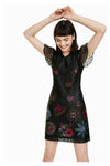 Vestido Encaje Silvanna Desigual Negro Dama M18WWVW47