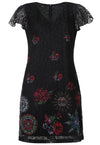 Vestido Encaje Silvanna Desigual Negro Dama M18WWVW47