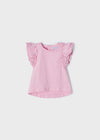 Blusa M/C Algodon Rosa Pastel Bebe Niña Mayoral M1027 Mayoral