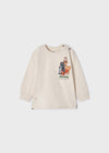 Playera M/L "Forest Friends" Beige Bebe Niño Mayoral M2010 MAYORAL