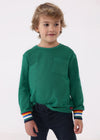 Playera M/L Algodon Con Relieve Verde Niño Mayoral M4031 MAYORAL