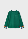 Playera M/L Algodon Con Relieve Verde Niño Mayoral M4031 MAYORAL