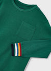 Playera M/L Algodon Con Relieve Verde Niño Mayoral M4031 MAYORAL