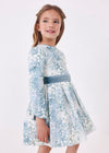 Vestido Jacquard Estampado Bluebell Niña Mayoral M4913 MAYORAL