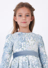 Vestido Jacquard Estampado Bluebell Niña Mayoral M4913 MAYORAL