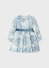 Vestido Jacquard Estampado Bluebell Niña Mayoral M4913 MAYORAL