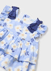 Conjunto 2 Piezas Floral Better Cotton  Añil Bebe Niña Mayoral M1232 MAYORAL