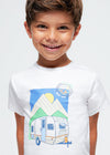 Playera M/C "Van" Blanco Niño Mayoral M3004 MAYORAL