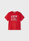 Playera M/C Embossed Rojo Niño Mayoral M3016 MAYORAL